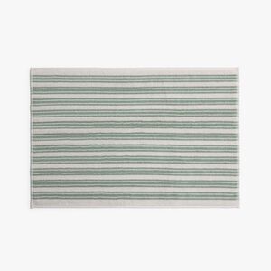 Striped Supersoft Tub Mat Jade & Parchment - Parachute